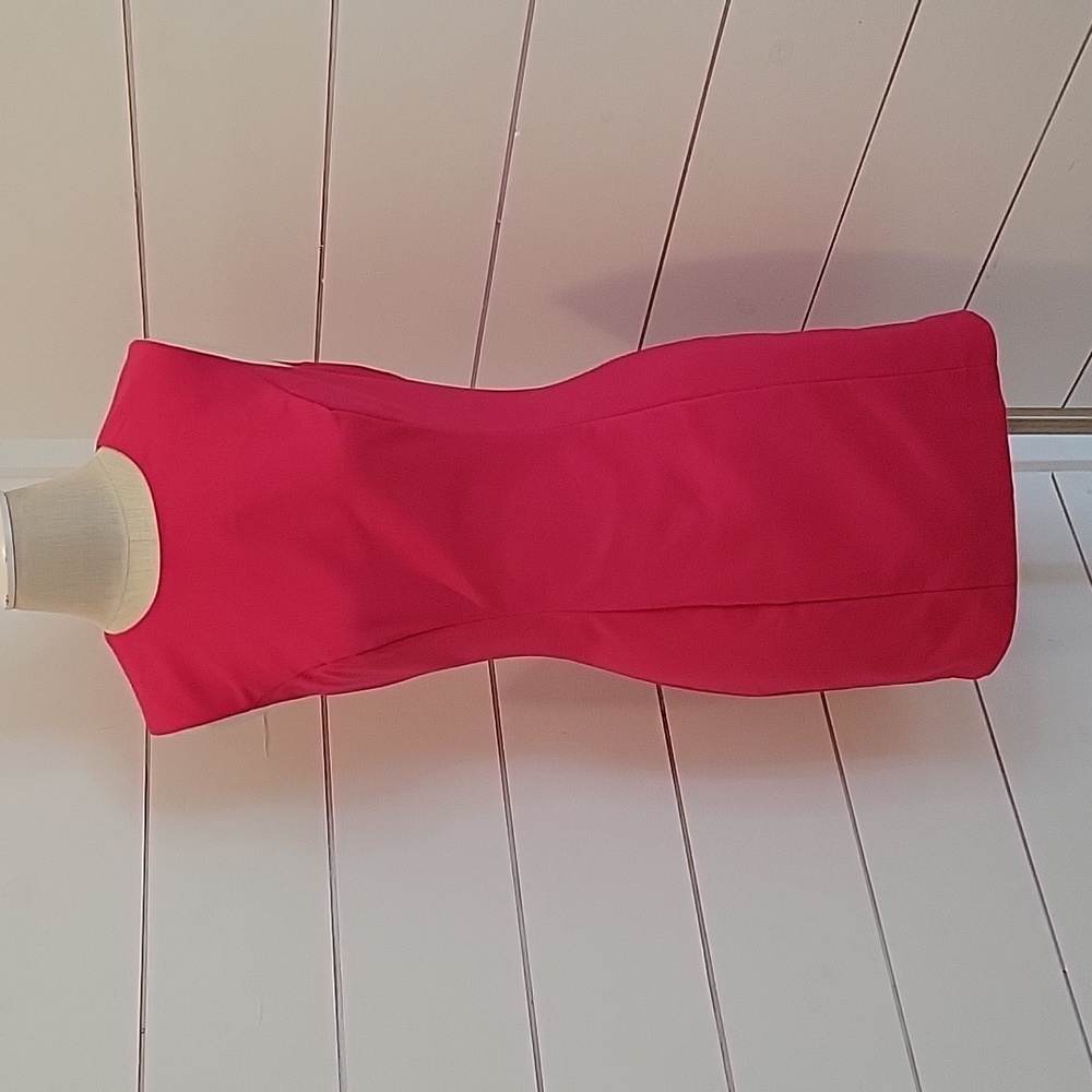 FRENCH CONNECTION size 2 pink fitted mini dress